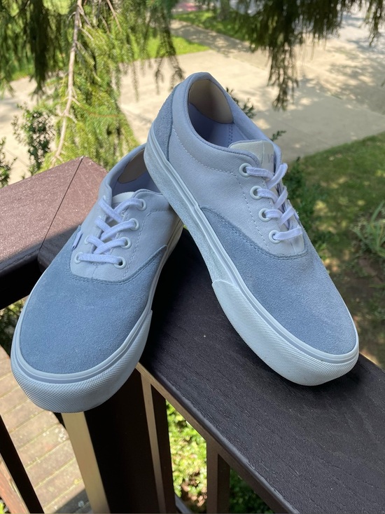 Vans Shoes - 🏁 VANS Era Suede 'Drizzle Ballad Blue' Colorblock Sneakers Women's Size 8.5